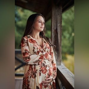 NWT Baltic Born Fall Floral Dress Size M